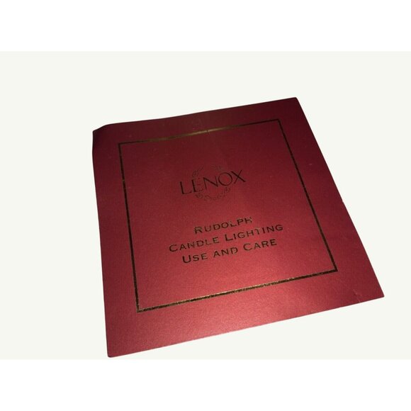 Lenox Rudolph Candle Light Holder Ceramic Christmas Decor Featuring Santa & Rein - Picture 8 of 12